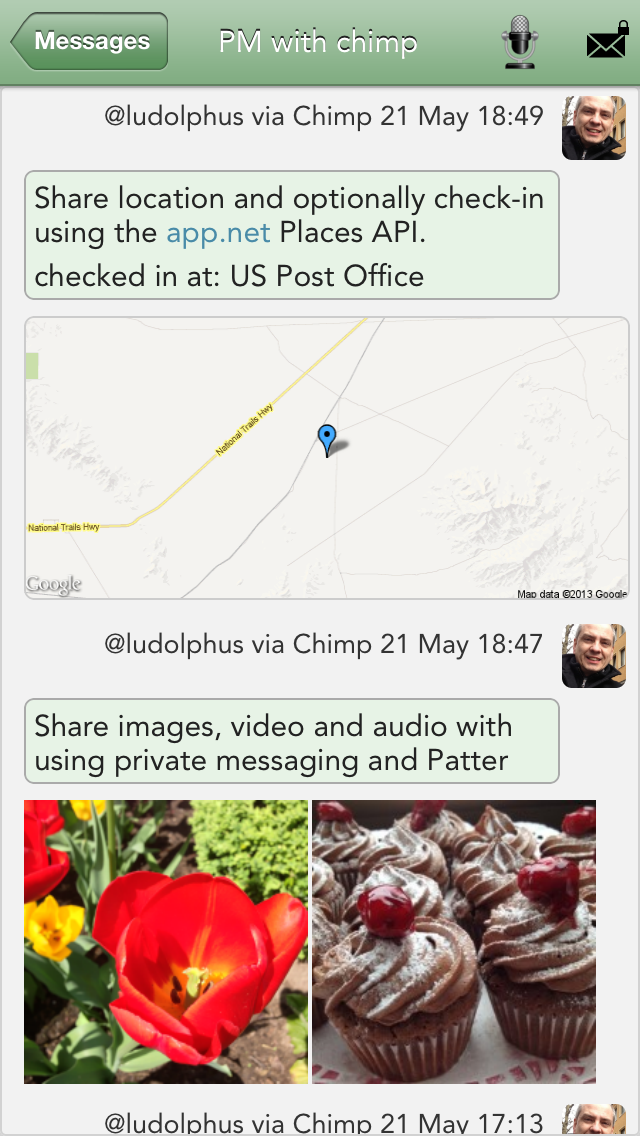 Chimp iOS client for app.net